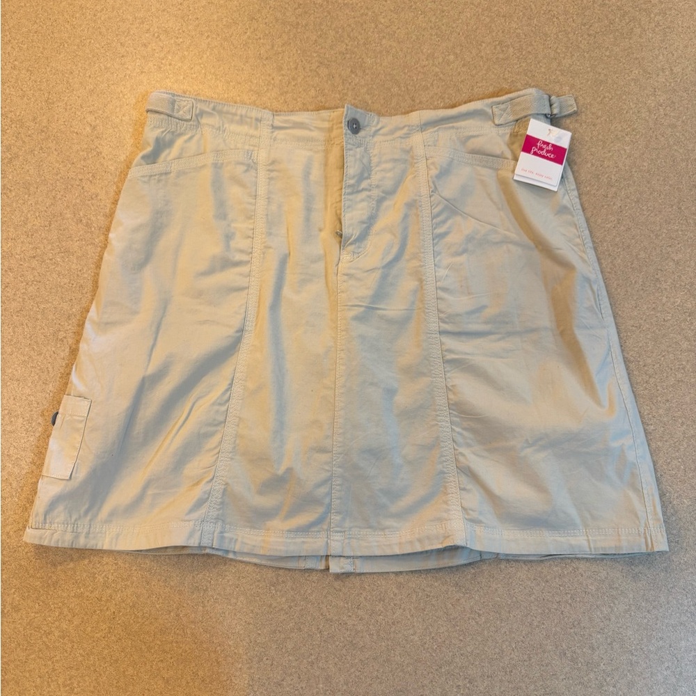 Fresh Produce Beige Mini Skirt